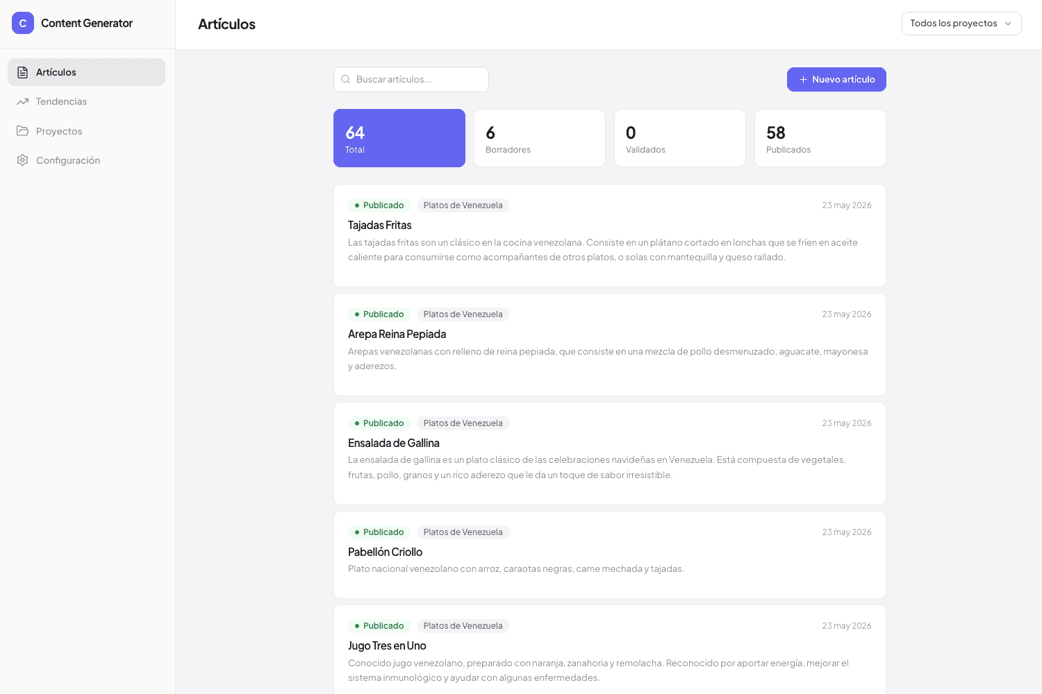 Content Generator