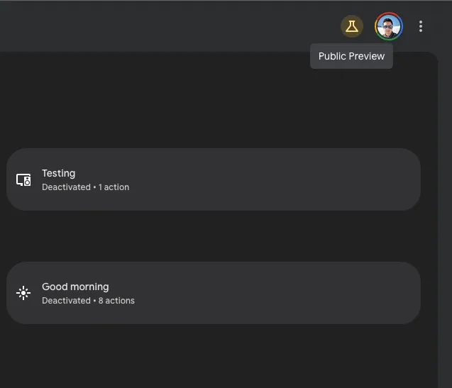 Icono de public preview